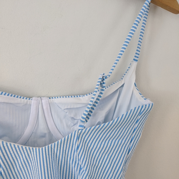 Onia Isabella High-leg Seersucker One Piece - Picture 7 of 8